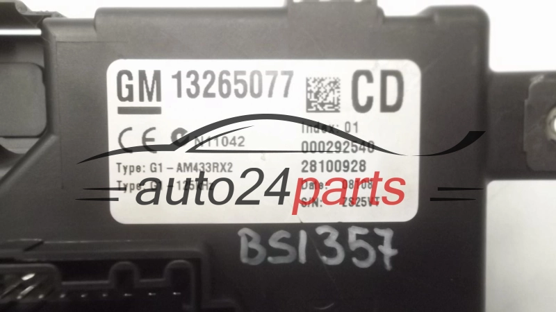 CENTRALKA MODUL STEROWNIK BSI OPEL CORSA D 13265077 CD, 28100928