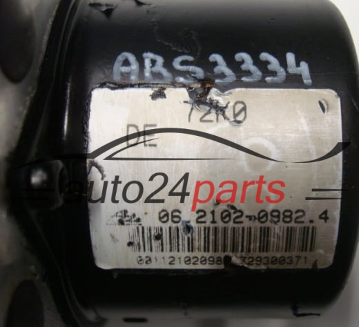 POMPE HYDRAULIQUE ET CALCULATEUR d'ABS SUZUKI SWIFT 72K0 DE, 72K0DE, 06.2102-0982.4, 06210209824, 06.2109-5191.3, 06210951913