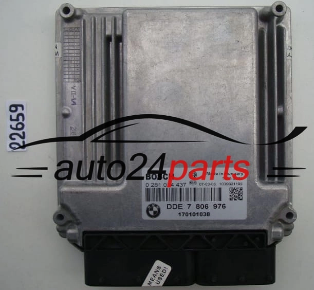 BMW 5 E60 530 3.0 D BOSCH 0281014437, 0 281 014 437, DDE 7806976, 7796702, 7807759, 1039S21199