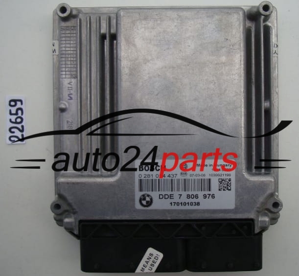BMW 5 E60 530 3.0 D BOSCH 0281014437 DDE 7806976 7796702 7807759 1039S21199