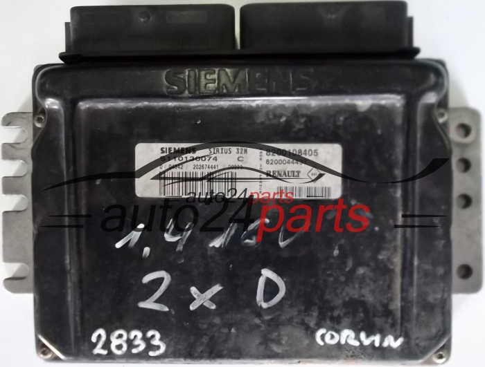 RENAULT CLIO 1.4 SIEMENS S110130074C S110130074 C, 8200108405 8200044437 SIRIUS 32N