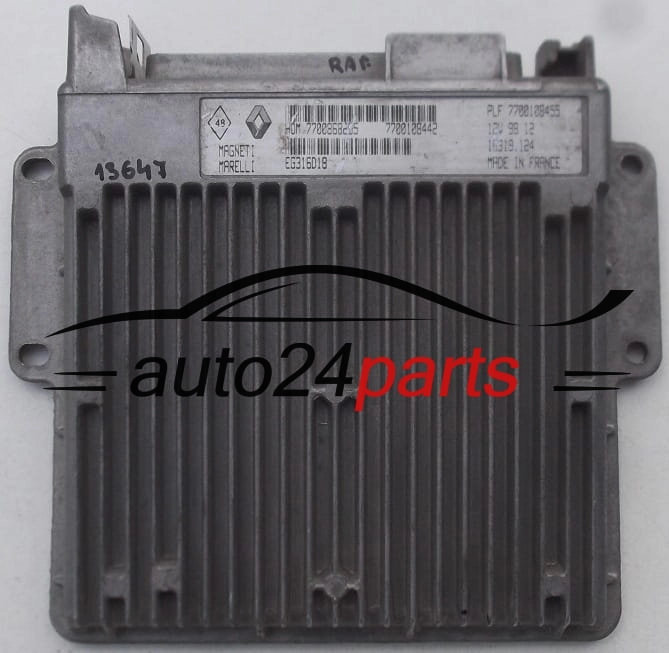 RENAULT CLIO 1.2, MAGNETI MARELLI 16319.124, 16319124, HOM 7700868295, 7700108442, 7700108455