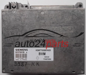 CENTRALINA MOTORE RENAULT CLIO 1.2 SIEMENS S111730119 B, 111730119, HOM7700861423, 7700861423, 7700873360