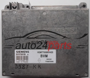 CENTRALINA DO MOTORE RENAULT CLIO 1.2 SIEMENS S111730119 B, 111730119, HOM7700861423, 7700861423, 7700873360
