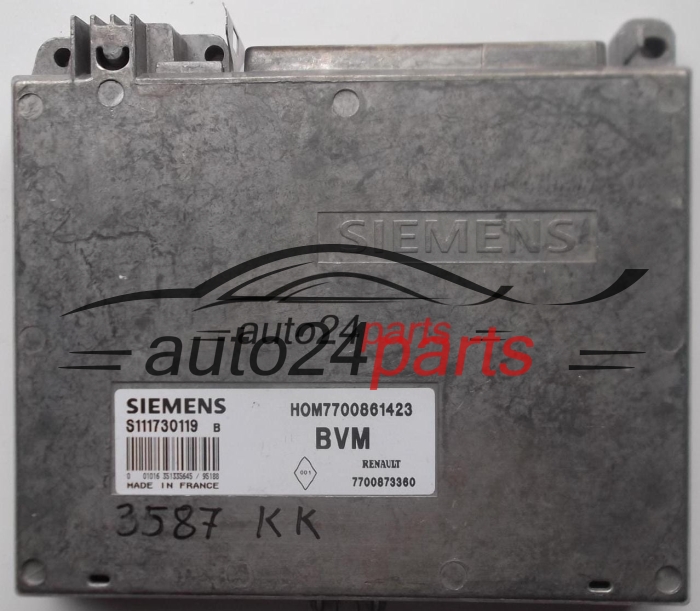 RENAULT CLIO 1.2 SIEMENS S111730119 B, 111730119, HOM7700861423, 7700861423, 7700873360