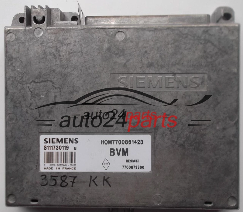 RENAULT CLIO 1.2 SIEMENS S111730119 B, 111730119, HOM7700861423, 7700861423, 7700873360