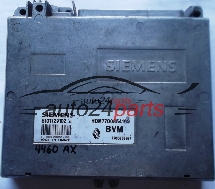 RENAULT CLIO 1.2 S101729102D, S101729102 D, 7700858257, HOM7700854160, HOM 7700854160