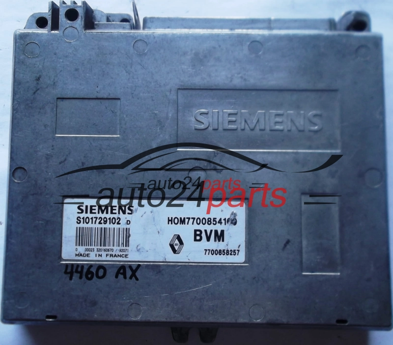 RENAULT CLIO 1.2 S101729102D, S101729102 D, 7700858257, HOM7700854160, HOM 7700854160