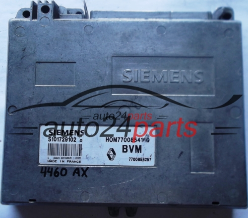 RENAULT CLIO 1.2 S101729102D, S101729102 D, 7700858257, HOM7700854160, HOM 7700854160