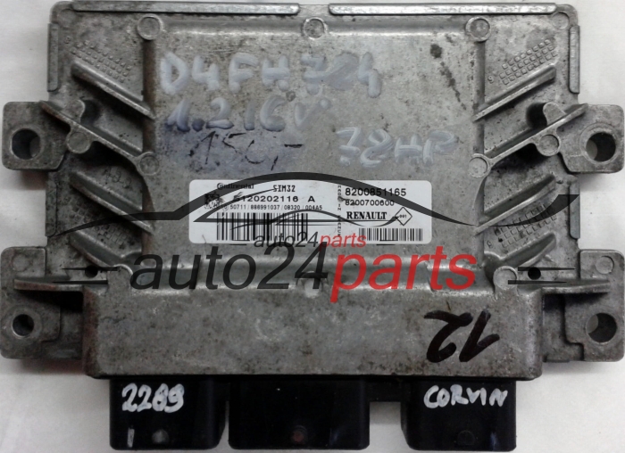 RENAULT CLIO 1.2 CONTINENTAL SIM32 S120202116A, S120202116 A, 120202116, 8200851165, 8200700600