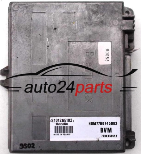 RENAULT 25 TXI 2.0, S101265102 A, S101265102A, HOM7700745983, 77007459983