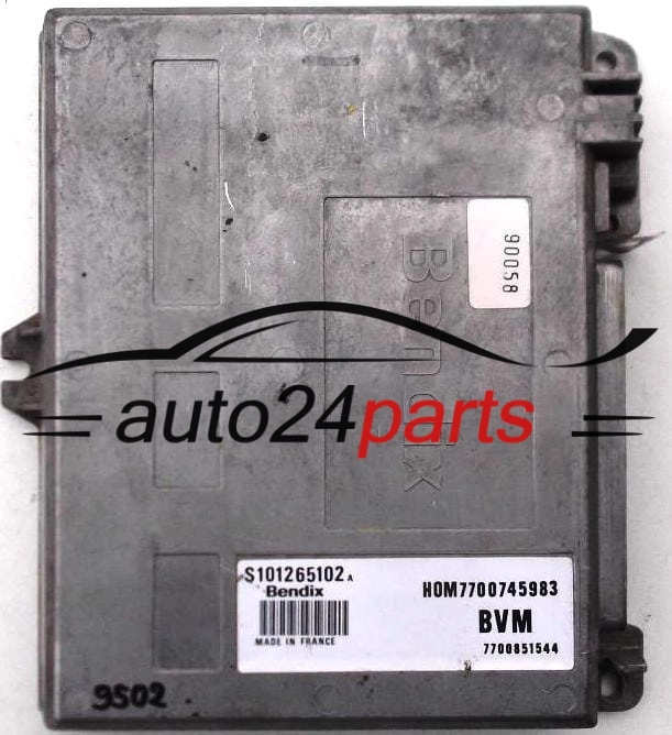 RENAULT 25 TXI 2.0, S101265102 A, S101265102A, HOM7700745983, 77007459983