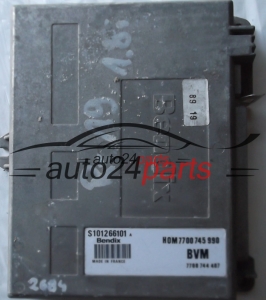 CENTRALINA MOTORE RENAULT 21 S101266101A, S101266101 A, HOM7700745990, HOM7700745 990, BVM 7700744407, 7700 744 407