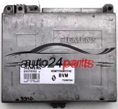RENAULT 19 1.8 16V, SIEMENS S101715102 D, S101715102D, HOM7700851742, 7700851742