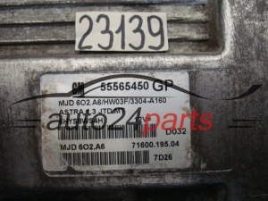 Sterownik silnika Opel Astra 1.3 JTD 55565450GP 7160019504 – zdjęcie 3