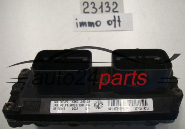 KOMPUTER STEROWNIK SILNIKA FIAT PUNTO IAW 5AF.P4, IAW5AFP4, 55195641