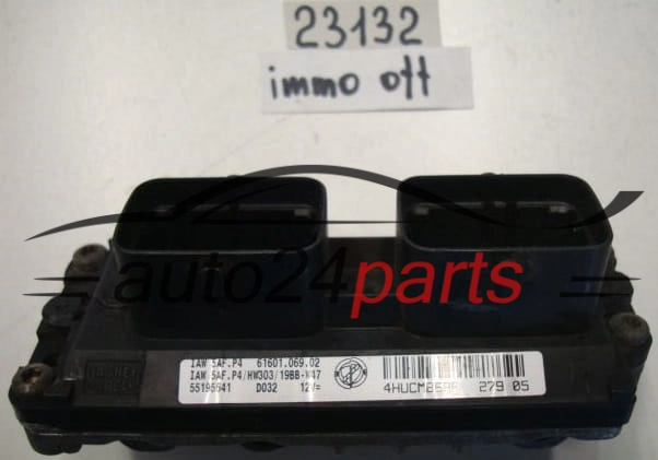 KOMPUTER STEROWNIK SILNIKA FIAT PUNTO IAW 5AF.P4, IAW5AFP4, 55195641