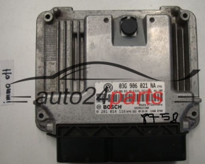 KOMPUTER STEROWNIK SILNIKA VW VOLKSWAGEN GOLF 1.9 TDI 03G906021NA, 03G 906 021 NA, BOSCH 0281014116, 0 281 014 116, DIESEL EDC16U34 2761 1039S27346