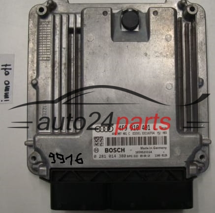 KOMPUTER STEROWNIK SILNIKA AUDI A6 3.0 TDI BOSCH 0 281 014 380, 0281014380, 4F9 910 401 L, 4F9910401L