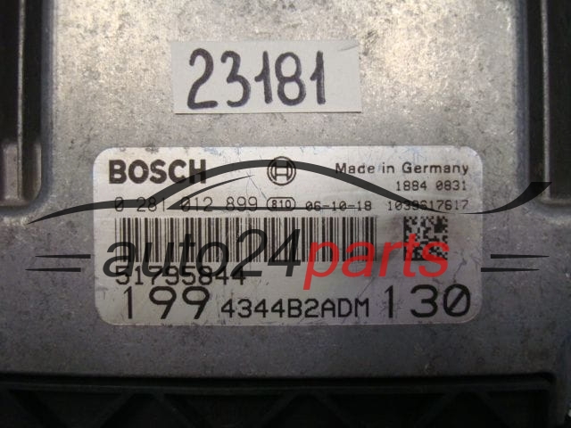 CALCULATEUR MOTEUR  FIAT PUNTO GRANDE BOSCH 0 281 012 899, 0281012899, 51795844