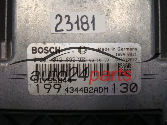 CALCULATEUR MOTEUR  FIAT PUNTO GRANDE BOSCH 0 281 012 899, 0281012899, 51795844