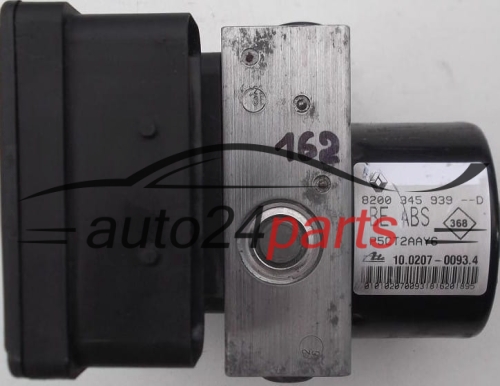 ABS HYDRAULIK-AGGREGAT MIT STEUERGERAET RENAULT LAGUNA 8200 345 939 D, 8200345939D, P5CT2AAY6, ATE 10.0207-0093.4, 10020700934, 10.0970-1402.3, 10097014023