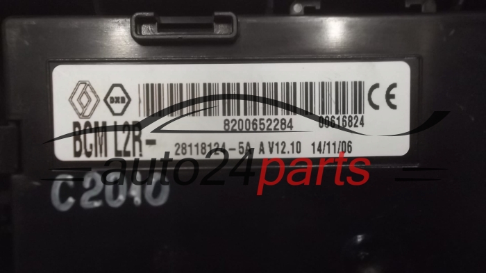 CENTRALITA DE CONFORT BCM RENAULT 8200652284, 28118124-5A, 281181245A