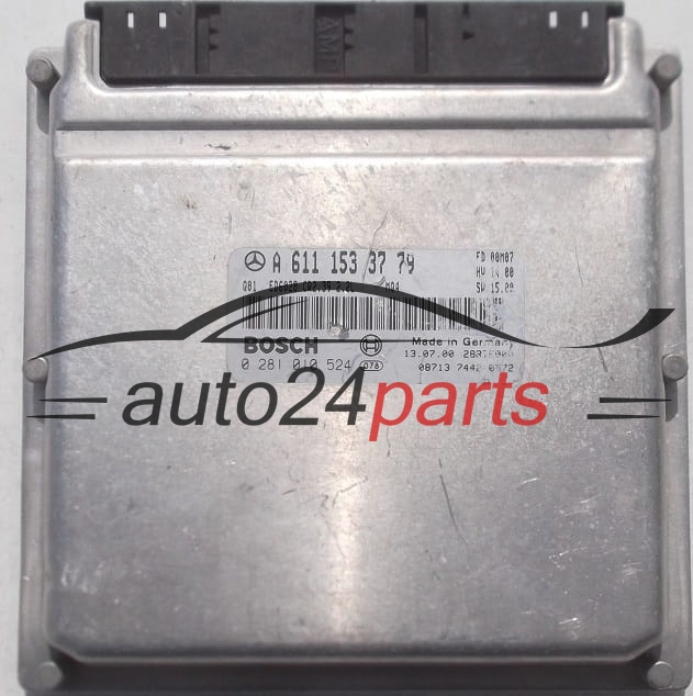 KOMPUTER STEROWNIK SILNIKA MERCEDES SPRINTER 2.2 220 CDI BOSCH 0 281 010 524, 0281010524, A 611 153 37 79, A6111533779, CR2.39