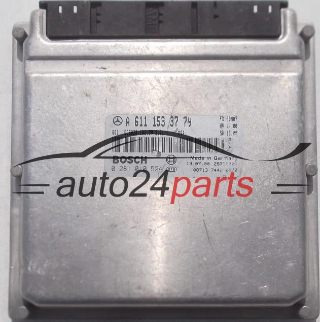 KOMPUTER STEROWNIK SILNIKA MERCEDES SPRINTER 2.2 220 CDI BOSCH 0 281 010 524, 0281010524, A 611 153 37 79, A6111533779, CR2.39