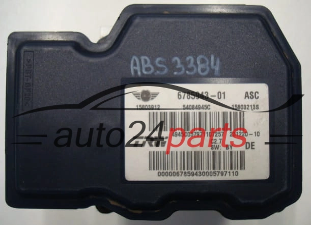 POMPE HYDRAULIQUE ET CALCULATEUR d'ABS MINI COOPER 67233056, 6785943-01, 678594301, 15803912