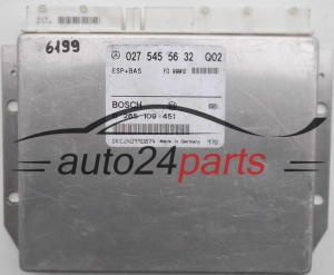 ABS STEROWNIK ESP + BAS MERCEDES W 210 BOSCH 0 265 109 451, 0265109451, 027 545 56 32, 0275455632 - 