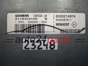 Sterownik silnika Renault Clio Scenic S118303109B 8200214974 – zdjęcie 2