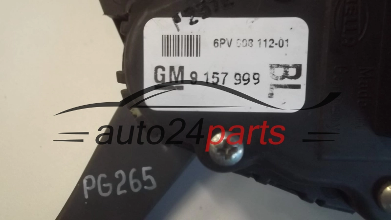 PEDALE ACCELERATORE POTENZIOMETRO OPEL ASTRA H 9 157 999, 9157999
