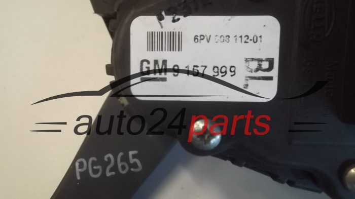 PEDAL DO ACELERADOR POTENTIOMETER OPEL ASTRA H 9 157 999, 9157999