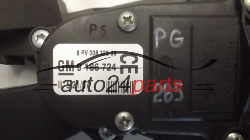 POTENCJOMETR PEDAL GAZU OPEL VECTRA C SIGNUM 9186724 CE, 6PV 205 322 05, 6PV20532205