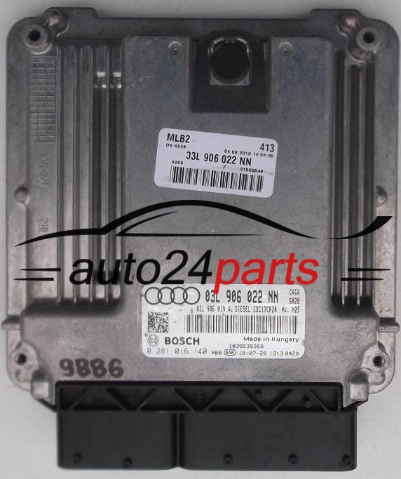 AUDI A4 2.0 TDI BOSCH 0 281 016 140, 0281016140, 03L 906 022 NN, 03L906022NN