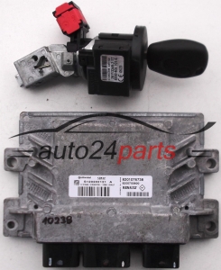  CALCULATEUR MOTEUR RENAULT TWINGO II 1.2, S120202121 A, S120202121A, 8201076738, SIM32 