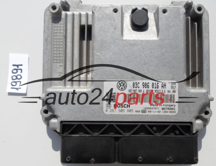 KOMPUTER STEROWNIK SILNIKA VW VOLKSWAGEN GOLF 1.4 TSI BOSCH 0 261 S05 805, 0261S05805, 03C 906 016 AH, 03C906016AH, MED17.5.5