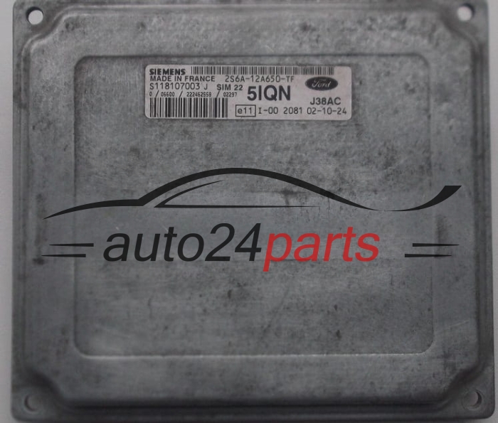 Μονάδα Ελέγχου Κινητήρα FORD FIESTA 1.6 SIEMENS S118107003 J,  2S6A-12A650-TF