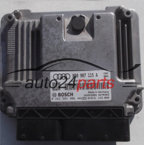 MOTORSTEUERGERÄT ECU STEUERGERÄT AUDI Q5 2.0T TFSI 8R0907115A, 8R0907115D, BOSCH 0261201906