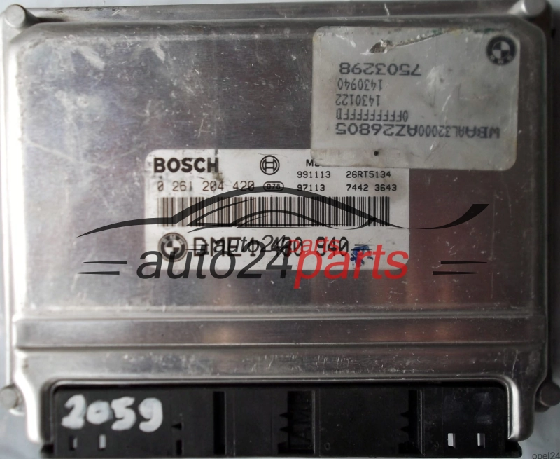 BMW E36 E46 Z3 316 318 BOSCH 0 261 204 420, 02611204420, DME 1430940, 1430122, 7503298, 28RT5134