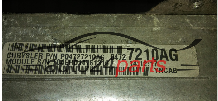 CHRYSLER P04727210AG, 04727210AG, 4651711-2, 64490