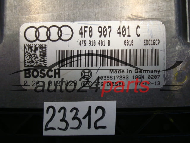 KOMPUTER STEROWNIK SILNIKA AUDI A6 2.7 TDI, BOSCH 0 281 013 829, BOSCH 0281013829, 4F0 907 401 C, 4F0907401C, 4F5910401B