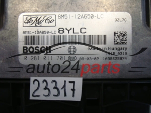 Sterownik silnika Ford Focus 1.6 TDCI 0281011701 8M5112A650LC – zdjęcie 2
