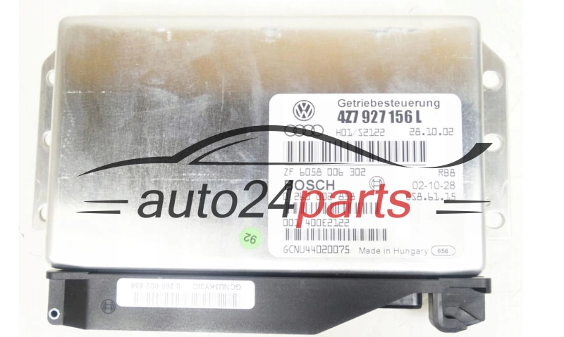AUDI 4Z7 927 156 L, 4Z7927156L, 0 260 002 858, 0260002858