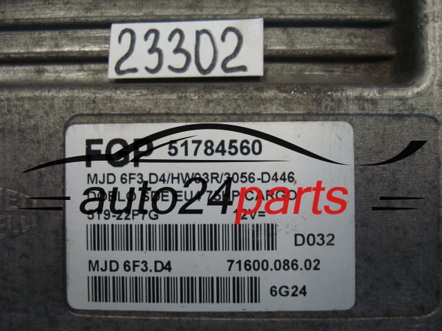 FIAT DOBLO 1.3 51784560 FGP,  MJD6F3D4, 71600.086.02