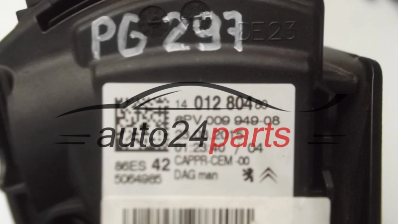 POTENCJOMETR PEDAL GAZU CITROEN 14 012 804 80 / 1401280480 / 6PV 009 949-08 / 6PV00994908