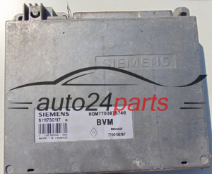 KOMPUTER STEROWNIK SILNIKA RENAULT S111730117B, S111730117 B, H0M7700875746, 7700875746, 7700102197 - 