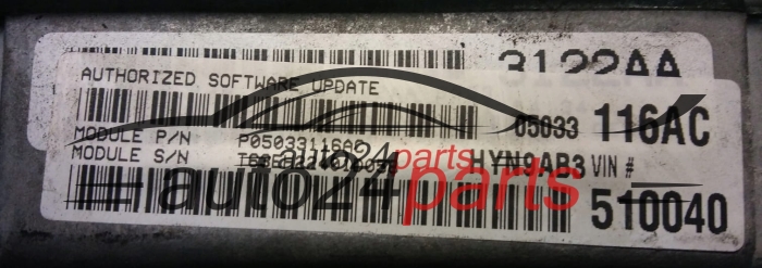 CHRYSLER P05033116AC, 05033116AC