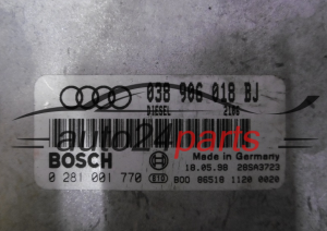 ECU Engine Controller VW VOLKSWAGEN BOSCH 0281001770 038906018BJ